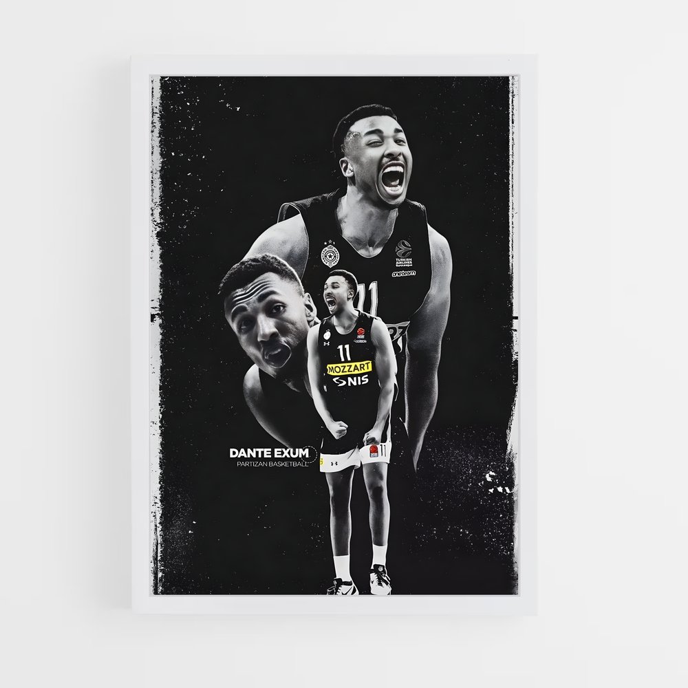 Poster Dunk et Sourire – affiche Basketball (vue 3)